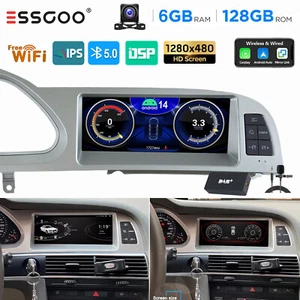 DAB+ 6+128GB Für Audi A6 C6 4F MMI 2G 2005-2009 Android 14 Autoradio Carplay KAM - Bild 1 von 19