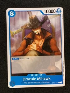 One Piece OP07-044 Dracule Mihawk English - 500 Years In The Future - Picture 1 of 2