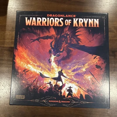 Dragonlance Warriors of Krynn Board Game Open Box Unpunched Wizards of the Coast - Image 1 of 4