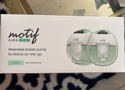 Bomba de mama vestível Motif Aura Glow mãos livres com caixa de luz noturna nunca aberta - Imagem 1 de 2