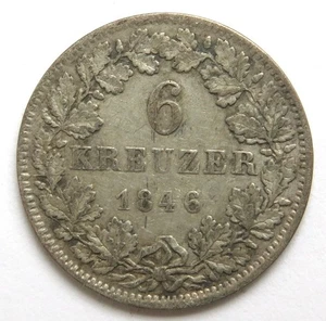 6 Kreuzer 1846, Hessen - Imagen 1 de 2