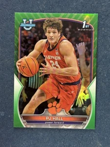 2023 Bowman University Green Refractor PJ Hall Tigers /99 RC - Bild 1 von 2