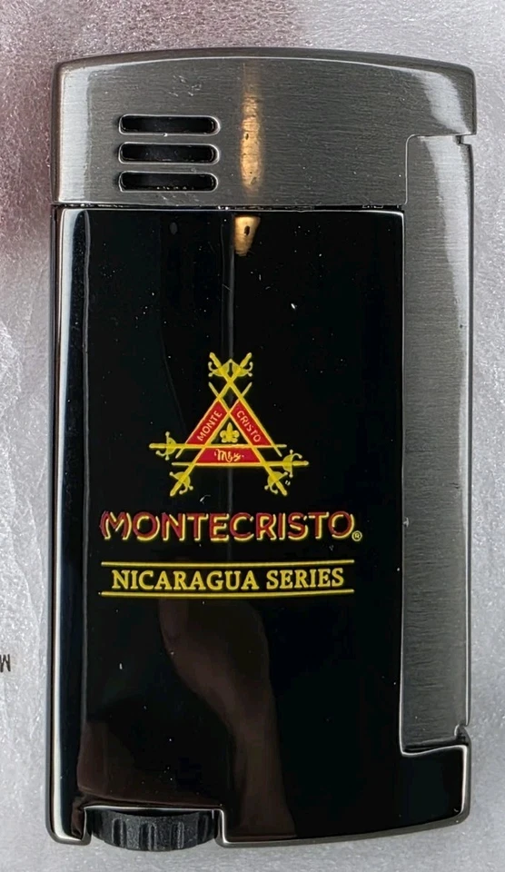 Montecristo Nicaragua Series Antorcha Encendedor Acero Cepillado Foto 1 de 4
