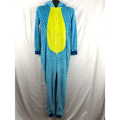 Dragon One Piece SMALL Pajama Hooded Animal Print Sleepwear  - Image 1 of 4