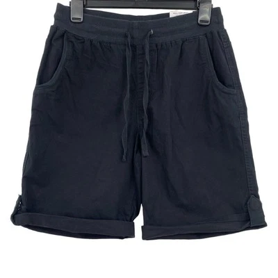 Pantalones Cortos Pull-On Style & Co. Negros Tiro Medio Puño Redondo Cordón Talla Pequeña Foto 1 de 4