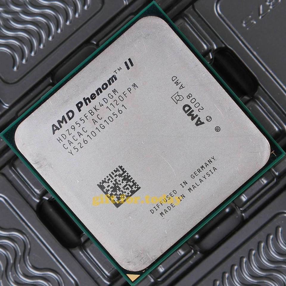 AMD Phenom II X4 955 3.2GHz Socket AM3 HDZ955FBK4DGM CPU Processor 2000MHz 125W - Image 1 of 4