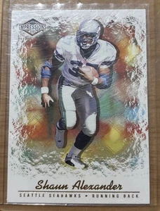 2001 Pacific Impressions Red Back Shaun Alexander s/n 185/280 Card #126 Seahawks - Bild 1 von 3