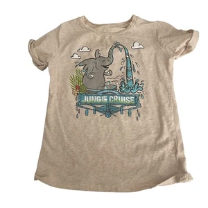 Disney Parks Jungle Cruise Shirt Kinder Small hellbraun kurzarm Elefant Crew - Bild 1 von 8