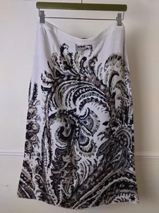 BNWT Peruvian Connection Alameda Midi Skirt Knitted 100% Pima Cotton Size XL - Picture 1 of 14