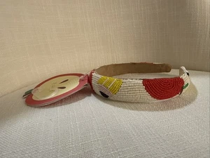 Piper K Women & Girls Teacher Beaded Apple & Pencil Headband Hair Accessories - Picture 1 of 4