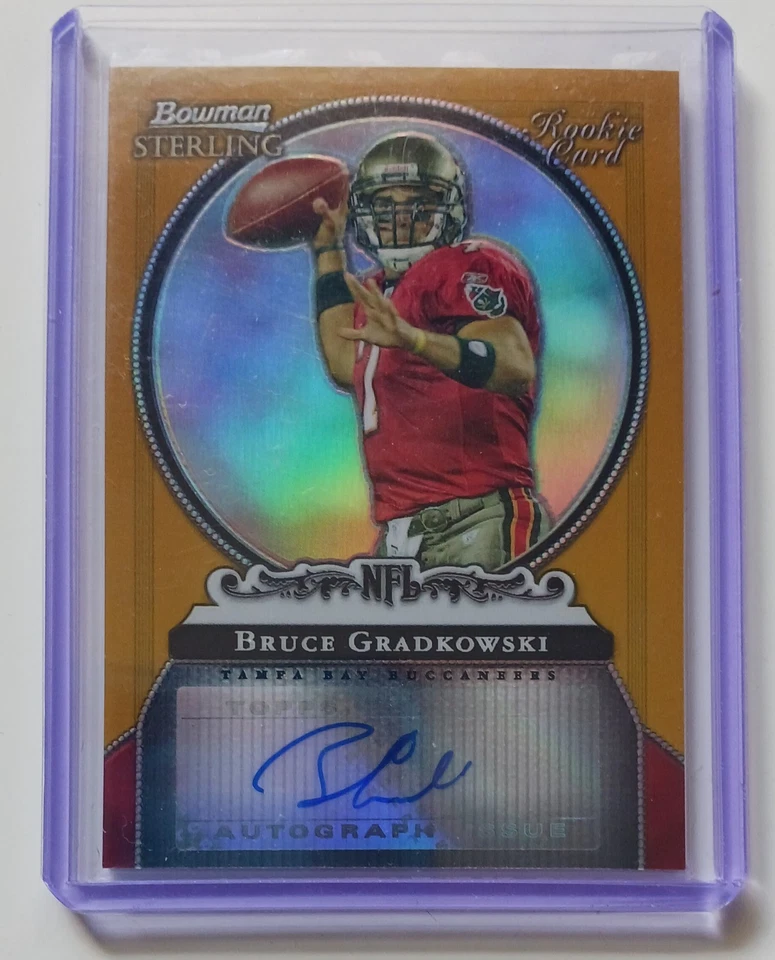 2006 Bowman Sterling - Autographs Bruce Gradkowski #BS-BG Gold Refractor 284/900 - Image 1 of 2