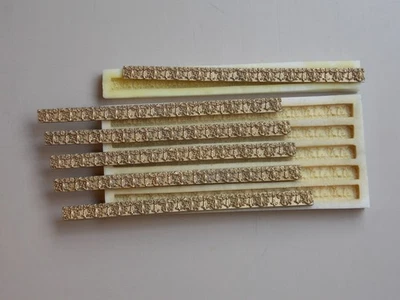 Casa delle bambole ornato bordo - bordo due stampi in silicone scala 1/12 - Immagine 1 di 4