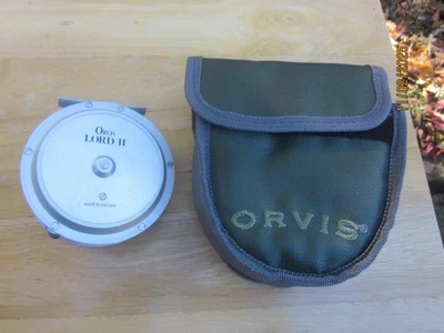 CARRETE MOSCA ORVIS LORD II RARO DE COLECCIÓN-- 4" DIA HECHO EN SUECIA TAMAÑO SALMÓN -"SIN USAR"! Foto 1 de 4