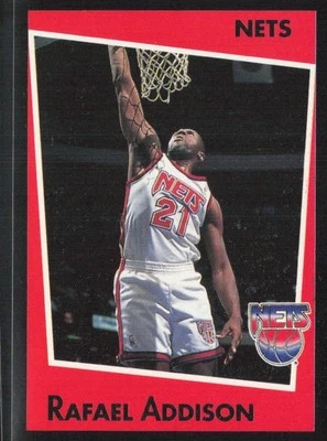 1993-94 Panini Stickers Rafael Addison #212 Rookie New Jersey Nets - Image 1 of 2