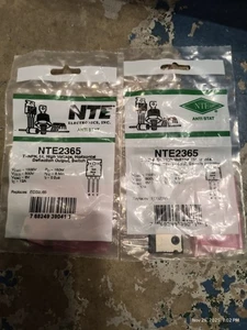 NOS NEW NTE Electronics NTE2365 T-NPN Si, Horiz Deflection Output (ECG2365) 2 Pk - Picture 1 of 3