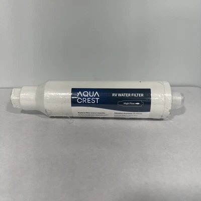 AQUA CREST RV Filter, RV Inline Hose Water Filter, Trailer Camper Water Filter - Image 1 of 3