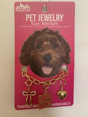 Collar con dije de joyería para perros (talla mediana) Foto 1 de 4