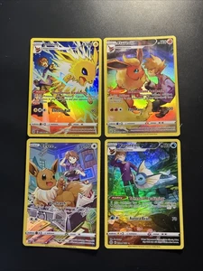 Eevee Flareon Vaporeon Jolteon Trainer Gallery Set - TG01 TG02 TG04 TG11 - M/NM - Picture 1 of 10