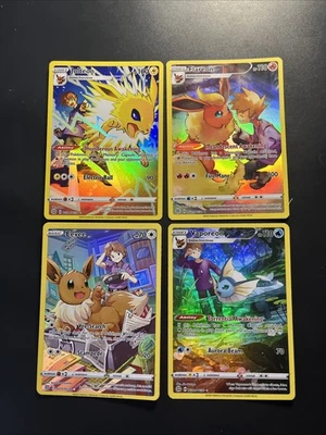 Eevee Flareon Vaporeon Jolteon Trainer Gallery Set - TG01 TG02 TG04 TG11 - M/NM - Image 1 of 4