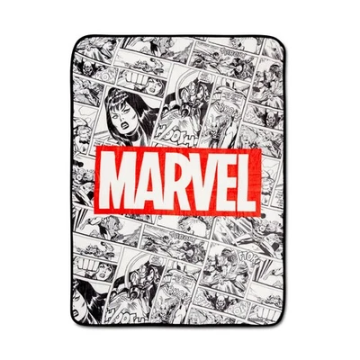 Marvel Comics Avengers Comic Panels Fleece Throw Blanket | 45 x 60 Inches - Image 1 of 4