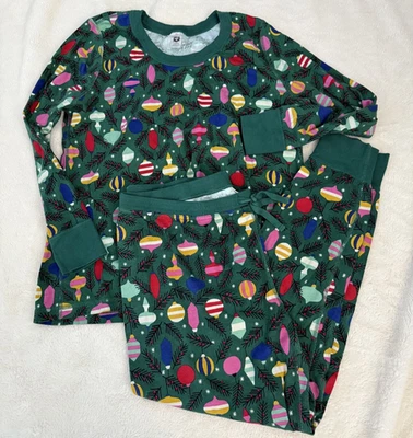 Hanna Andersson Green Christmas Ornaments  Holiday Cotton PJs Women Plus XXL 2X - Image 1 of 4