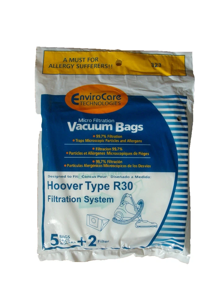 10 Hoover R30 Allergy VACUUM BAG + 4 filter model S1361 - Image 1 of 1