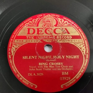 Bing Crosby - Silent Night / Adeste Fidelis 78 RPM UK VG+ - Picture 1 of 2