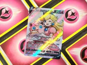 Peach's Jigglypuff - Custom Holographic Fan Art - Picture 1 of 2