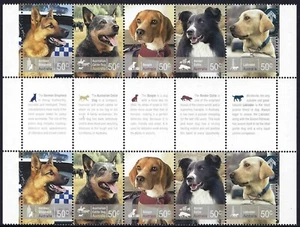 2008 Australia SG# 3000/04 Working Dogs gutter strip block of 10 mint MUH - Bild 1 von 1