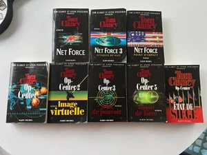 lot 9 livres saga Tom Clancy NET FORCE/OP CENTER grand format - Imagen 1 de 7