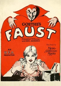 Faust 1926 PLAKATDRUCK A5-A1 Kult Murnau Horrorkino Vintage Film Wandbild - Bild 1 von 4