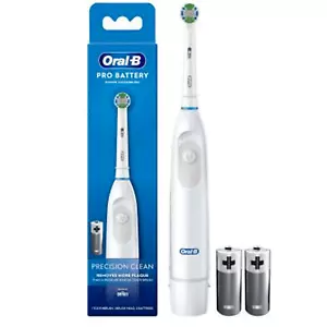 Oral-B Pro Battery Power Toothbrush Precision Clean DB5 WHITE Batteries Included - Picture 1 of 3