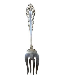 Reed & Barton Sterling Silver Grand Renaissance Cold Meat Serving Fork 8.5”