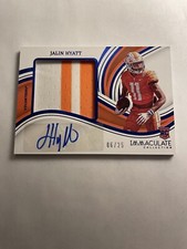 2023 Immaculate Collection Jalin Hyatt /25 RPA Blue- New York Giants