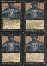 MTG: INITIATES OF THE EBON HAND (blue) Fallen Empires COMMON played Excellent x4