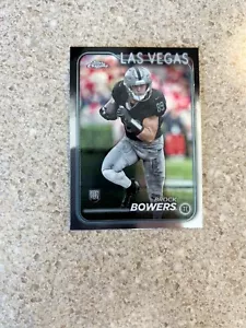 2024 Topps Chrome Brock Bowers Base Rookie (RC) Las Vegas Raiders #207 - Picture 1 of 2