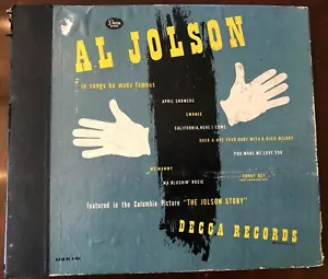 Vintage Decca Records Al Jolson 45 RPM Record Box Set From The Jolson Story - Picture 1 of 7