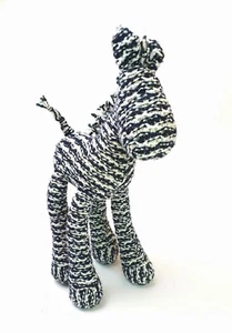 Jellycat Knitted Black and White Strip Giraffe Retired - J729 Very Rare - Picture 1 of 4