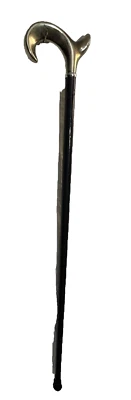 BENGALA PRATA ELEGANTE CABO DE METAL MADEIRA 35", Útil e Elegante! - Imagem 1 de 4