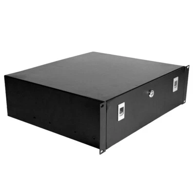 Royal Racks 3U Locking Sliding Drawer Storage Security Server Cabinet Rack Mount - Image 1 of 4