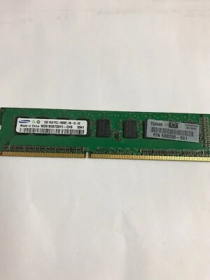 1GB Samsung 500208-561 PC3-10600E 1333MHz DDR3 1Rx8 Server RAM M391B2873EH1-CH9 - Image 1 of 3