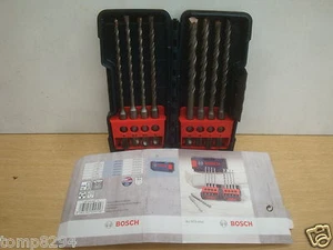 BOSCH 8PCE SDS PLUS MASONARY & BRICK DRILL BIT SET IN TOUGH BOX 2607019904 - Picture 1 of 1