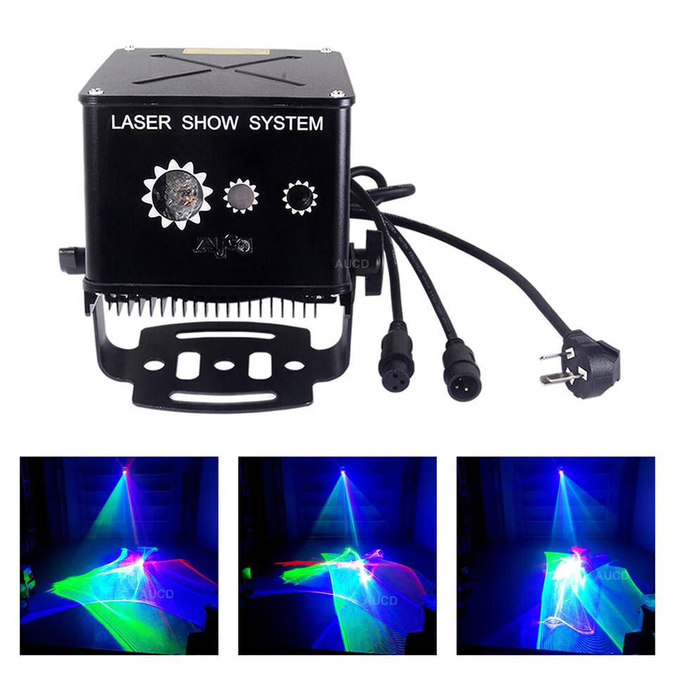 IP65 Waterproof 3W RGB Aurora Projector Laser Lights DMX Landscape DJ Show Decor - Image 1 of 4