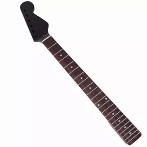 Zum Selbermachen schwarzer Ahorn E-Gitarrenhals 22 Bünde Palisander Griffbrett für Strat ST - Bild 1 von 8