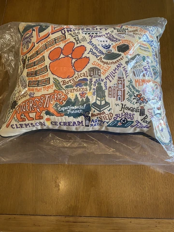Clemson University Catstudios Pillow - BRAND NEW, in Plastic Bag! Cover