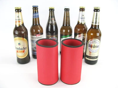 2er Set Getränkekühler für 0,5L Flaschenkühler - Bierkühler - Neoprenkühler  Neu - Bild 1 von 4