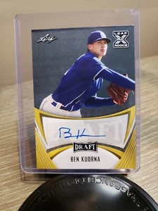 2021 Leaf Draft GOLD Auto #BA-BK1 Ben Kudrna - Picture 1 of 2
