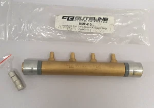 Buteline BMF410 Press-Fit Brass Manifold 22mm inlet, 4 x 10mm outlet - Picture 1 of 7