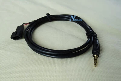 CABLE AUXILIAR PARA RADIOS DE COCHE BMW E46, E39, E53-X5 CON CONECTOR DE AUDIO DE 3 PINES Foto 1 de 4
