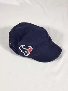 Berretto da donna NFL Houston Texas Pageboy nuovo con etichette blu navy paillettes ricamo adj. Cotone - Foto 1 di 7